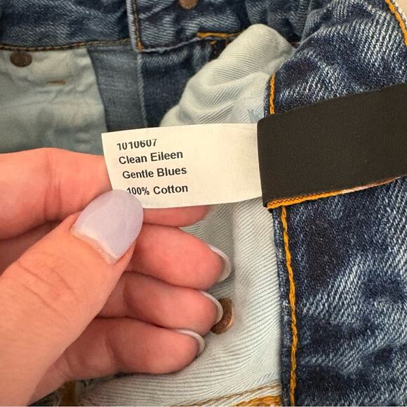 NWT Nudie Jeans Women's Clean Eileen Gentle Blues Wide Leg Size 32 x 28 - Picture 10 of 11